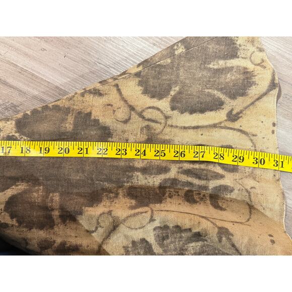 Lauren Ralph Lauren Floral Linen Midi Skirt Women’s Size 4 Brown A-Line Peasant - Picture 10 of 11